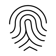 Fingerprint Authentication icon. Vector icon design