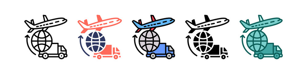 Freight Forwarding multiple icon