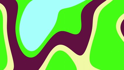 Prismatic Abstracts Liquid Abstract colorful background with wavy shapes and bright color palette creating a modern design element