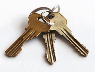 83. Real estate keys on a contract at closing