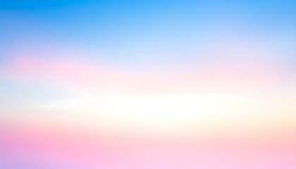 Obraz premium Pastel Sky Gradient Background with soft pinks and blues for dreamy aesthetic