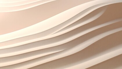 Elegant Beige Waves A Serene Abstract Background for Designs & Presentations