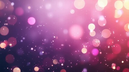 A starburst of purple and pink lights over a black backdrop - Powered by Adobe