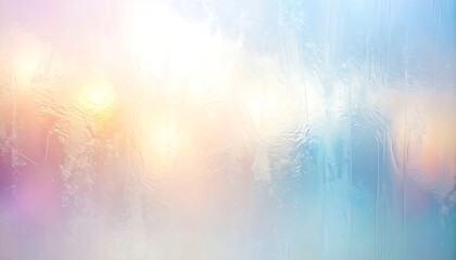 Ethereal dreamy pastel background with gentle light flares. Abstract soft focus texture with blue and pink hues for a serene design.