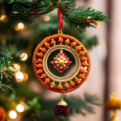 Decorative beads from tree seeds