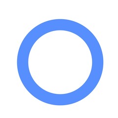 blue ring, 円,青