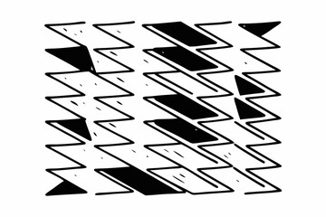 black and white zigzag pattern