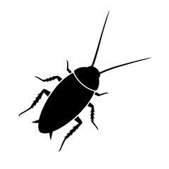Cockroach  silhouette vector style 