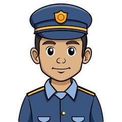 Officer Silhouette Illustration