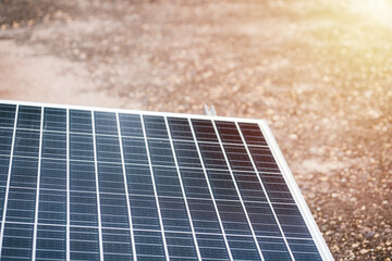 Solar panel harnessing clean, renewable energy from sunlight for eco-friendly power solutions....