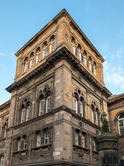 Exterior of Old Medical School of the University of Edinburgh, Scotland, United Kingdom