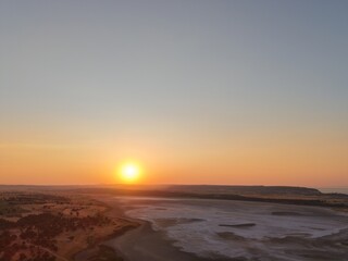 Fototapeta premium Aerial view of beautiful landscape