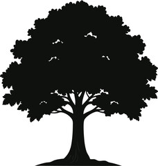 vector tree silhouette