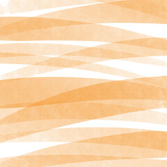 オレンジの手描き水彩ボーダーペイント背景
