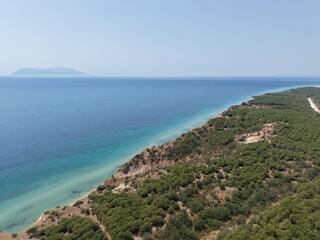 Obraz premium Aerial view of beautiful landscape