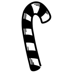 Candy can doodle cartoon