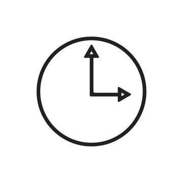 time icon, web disain, minimalistic image, vector simple disain