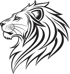 Obraz premium Regal Lion Head Designs - Vector Art