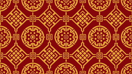 chinese patterns style geometrical ornament with repeating elements dark red colors backgrounds for chinese new year backgrounds, surface textures, books covers, banners,