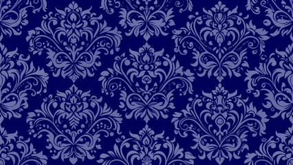 Seamless geometric pattern based on traditional islamic art dark blue colors background Great design for fabric, textile, cover, pattern, background, artistic, connected, diamond, elegant, graphic,