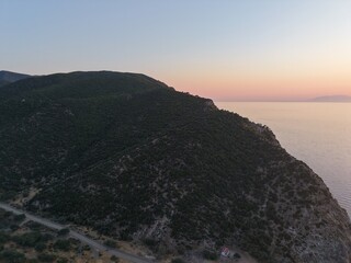 Fototapeta premium Aerial view of beautiful landscape
