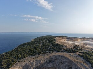 Obraz premium Aerial view of beautiful landscape