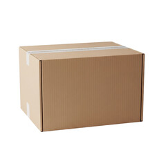 Sealed cardboard box for shipping or delivery