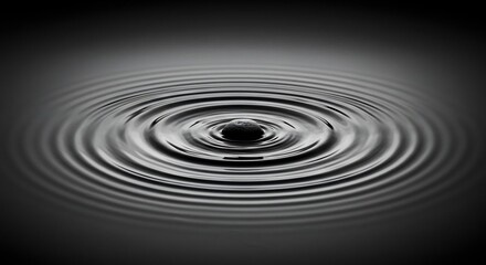 Stone in Water Creating Ripples