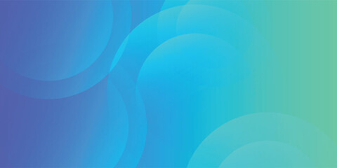 Abstract Gradient Blue and Green Circles on Vibrant Background vector eps10