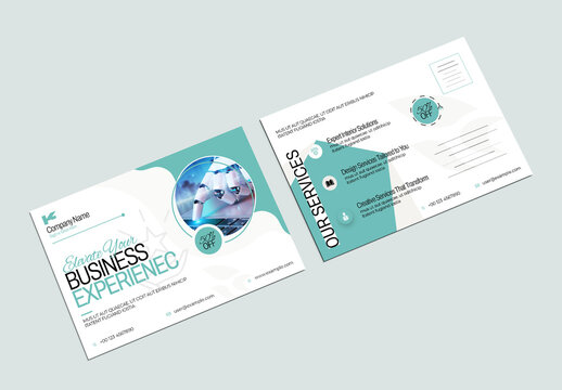 Business Postcard Template Layout