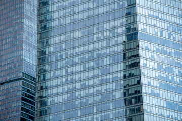 blue wall business buildings architectural background