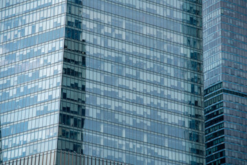 blue wall business buildings architectural background