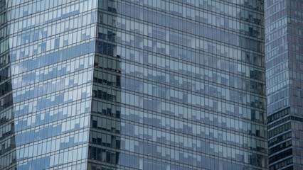 blue wall business buildings architectural background
