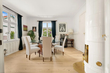 modern luxury dining room interior, 3d render