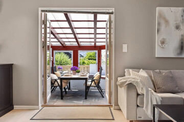 modern luxury dining room interior, 3d render