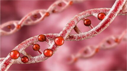 Dna structure analysis laboratory scientific illustration microenvironment close-up genetic research insights