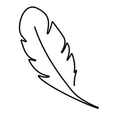feather icon isolated on white background, vector illustration.