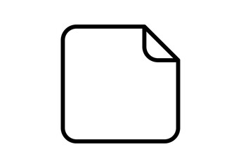 Icono negro de posit o pegatina