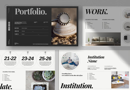 Portfolio Presentation Template