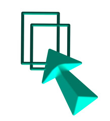 Transparent overlapping shape frame in blue tone, best for futuristic, abstract or digital art layout