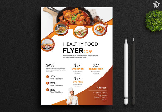 Healthy Food Flyer Templates