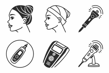 Beauty Devices and Skincare Icons.