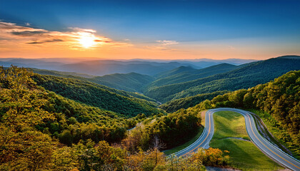 scenic view of the cumberland gap mountain pass