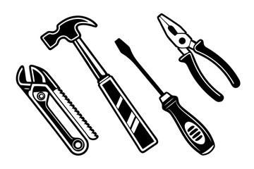 Collection of Hand Tools for Repair and Construction.