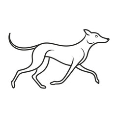 vector image of a dog