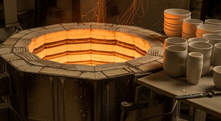 The Kiln's Fiery Heart: Firing Ceramics to Perfection in a Pottery Workshop