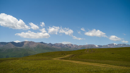 cloudy weather in the mountains