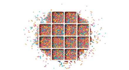 abstract background with colorful squares