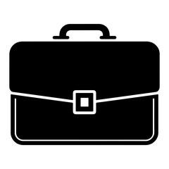 Black briefcase icon