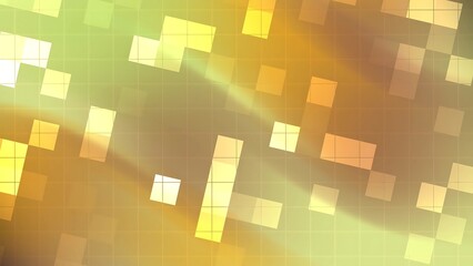 Desertcore Abstracts Blink Square Abstract grid background with light and squares in yellow and green, creating a modern and digital feel